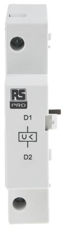 121-6870 DIN Rail Mount Auxiliary Contact with Screw Terminal