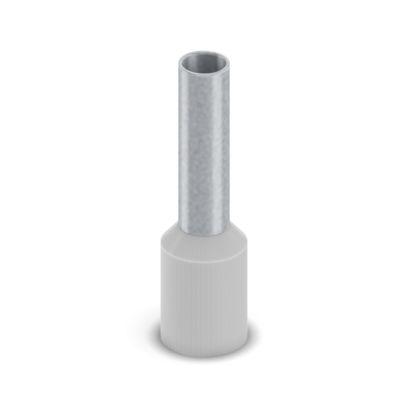 2100055 Phoenix Contact, AI Insulated Bootlace Ferrule, 10mm Pin Length, 2.8mm Pin Diameter, Grey
