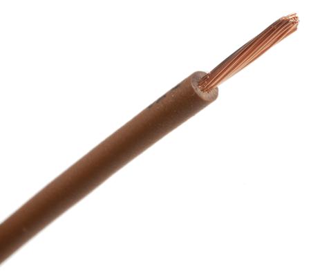763-7612 RS Pro Brown, 100m Zero Halogen Equipment Wire, 1.5 mm² CSA , 450/750 V 15 AWG