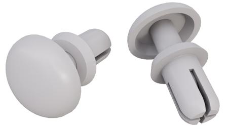 304-206 RS PRO Nylon Snap Rivet, 2.6mm
