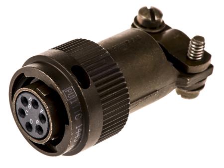 KPT06F10-6S ITT Cannon, KPT, Copper Alloy 6 Way Cable Mount MIL Spec Circular Connector Plug, Socket Contacts,Shell Size 10,