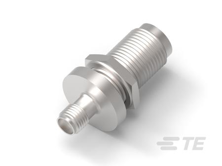 1057908-1 TE Connectivity 10579 Series, Jack Panel Mount Circular Coaxial Connector, Cable Termination, Straight Body