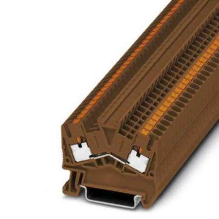 1037085 Phoenix Contact  PTS 2,5 Series Brown, 0.14 → 4mm², Push In Termination, ATEX, IECEx