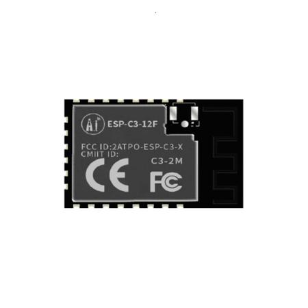 ESP32-C3-12F RF Solutions  3.0 → 3.6V dc WiFi Module, Bluetooth Low Energy (BLE), WiFi ADC, GPIO, I2C, SPI, UART