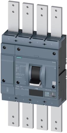 3VA2612-6KQ47-0AA0 Siemens, SENTRON, 3VA Circuit Breaker 4-Pole 1250 A, Breaking Capacity 110 kA, Screw