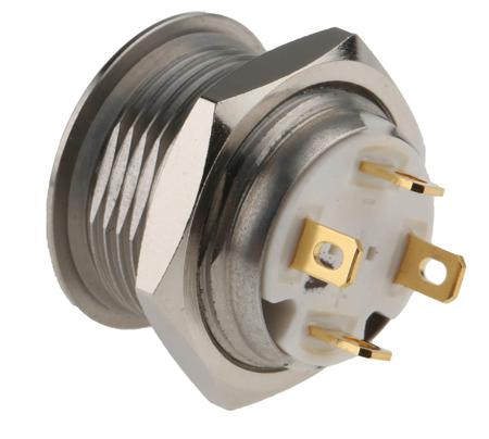 175-9182 HIGH Push Button with Ring + White LED