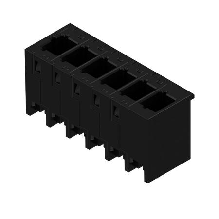 8000072438 Weidmüller  Series Straight Plug-In PCB Socket, 6-Contact, 1-Row, 3.5mm Pitch, Push In Termination