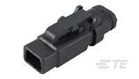 DTM06-2S-EE03 TE Connectivity, DTM06- Automotive Connector Socket Black Cable Mount 2 Way, Wire Termination