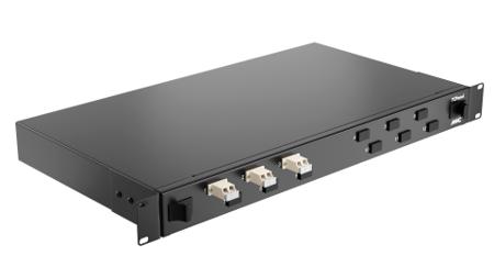 TC1U6PLCDOM3 CAE Multimedia Connect 6 Port LC Multimode Fibre Optic Patch Panel With 6 Ports Populated