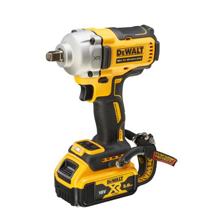 DCF891P2LRT-QW DeWALT 1/2 in 18V, 5Ah Cordless Impact Wrench