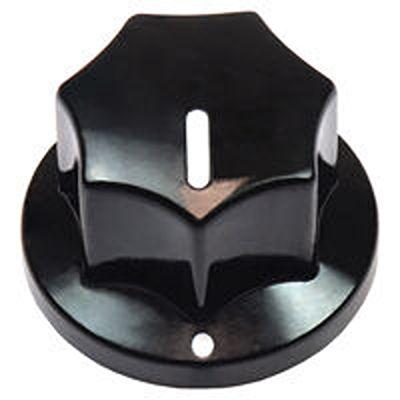 ACCKPS1412NLR14 Vishay 14.3mm Black Potentiometer Knob for 1/4in Shaft Screw Fix,