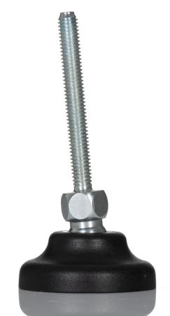 224-5786 RS PRO M6 40mm Dia. Polyamide Adjustable Foot, 500kg Static Load Capacity 30° Tilt Angle