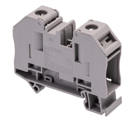 3049026 Phoenix Contact  RT 5 Series Grey, 6mm², Single-Level, Bolt Termination