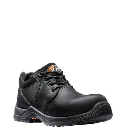 V1710-06 V12 Footwear CHALLENGER IGS Women's Black Toe Capped Safety Shoes, UK 6, EU 39