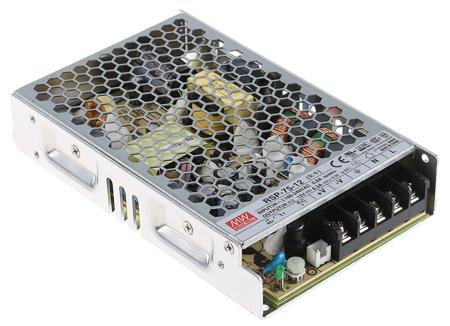RSP-75-12 MEAN WELL Switching Power Supply, , 12V dc, 6.3A, 75.6W, 1 Output, 120 → 370 V dc, 85 → 264 V ac