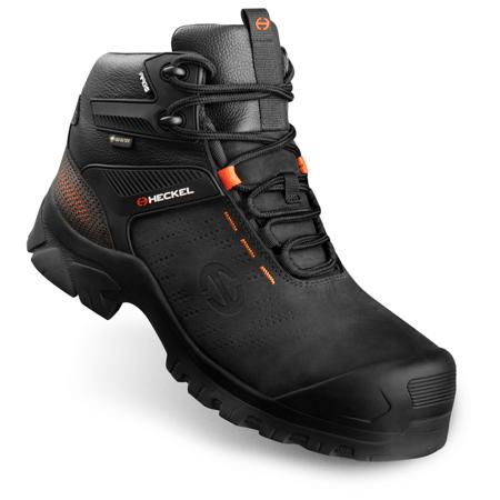 6764345 Heckel 67643 Black Non Metallic Toe Capped Unisex Safety Boot, UK 10.5, EU 45