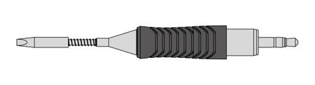 T0050109699 Weller  2.2 mm Chisel Soldering Iron Tip for use with WXMPS MS Smart Soldering Iron, WXsmart Soldering