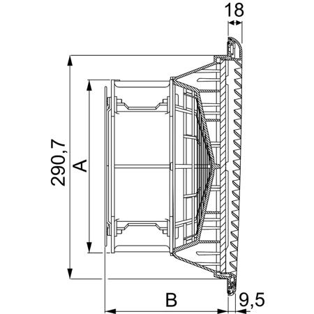 NSYCVF850M400PF Schneider Electric ClimaSys Series Filter Fan, 400 V, ac Operation, 850m³/h Unimpeded, IP54