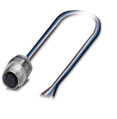 1545072 Phoenix Contact Straight Female M12 to Connecter, 500mm