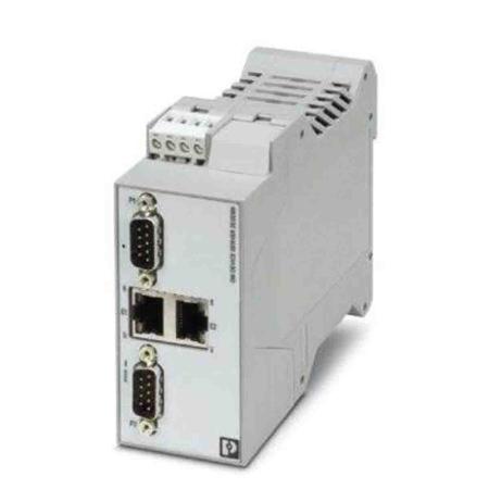 2702766 Phoenix Contact Serial Device Server, 2 Ethernet Port, 2 Serial Port, RS232, RS422, RS485 Interface