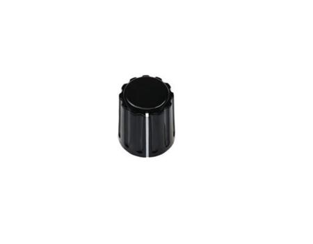 ACCKPR1417NLS14 Vishay 14.7mm Black Potentiometer Knob for 6.35mm Shaft Round Shaft,