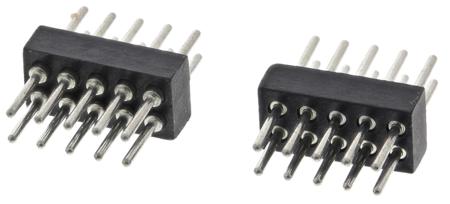 852-80-010-10-001101 Preci-Dip 852 Series Straight Through Hole Pin Header, 10 Contact(s), 1.27 mm Pitch, 2 Row, Unshrouded