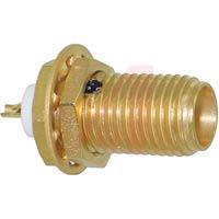 901-9211 connector,rf coaxial,sma bulkhead receptacle,rear mount,solder cup terminal