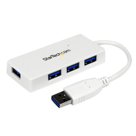ST4300MINU3W StarTech.com 4 Port USB 3.0 USB A  Hub, USB Powered, 80 x 36 x 14mm