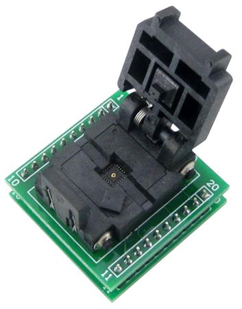 ADA-QFN20 Seeit 0.5mm Pitch IC Socket Adapter, 20 Pin Female QFN to 20 Pin Male DIP