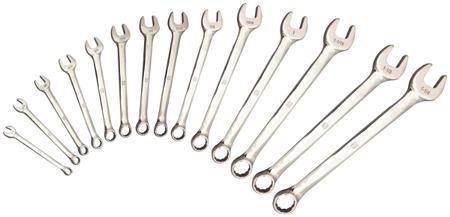 487-078 RS PRO 14-Piece Spanner Set, 3/8 → 1.1/4 in, Chrome Vanadium Steel