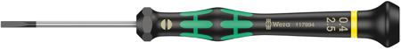 05117994001 Wera Slotted Precision Screwdriver, 2.5 x 0.4 mm Tip, 50 mm Blade, 147 mm Overall
