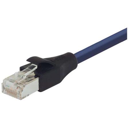 TRD695SCR-BL-20 L-ComTRD, 20ft Cat6, Blue RJ45 to Male RJ45 Male, Aluminium/Polyester Foil Shielded, Terminated PVC Sheath