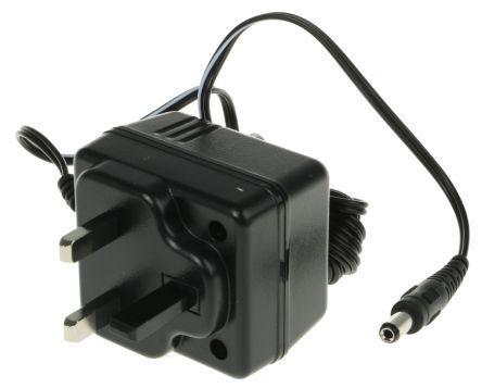 D35-09-0-0330UK RS Pro Plug In Power Supply 9V dc, 330mA 1 Output, 2.1 x 5.5 x 9.5 mm Centre Positive Linear Power Supply