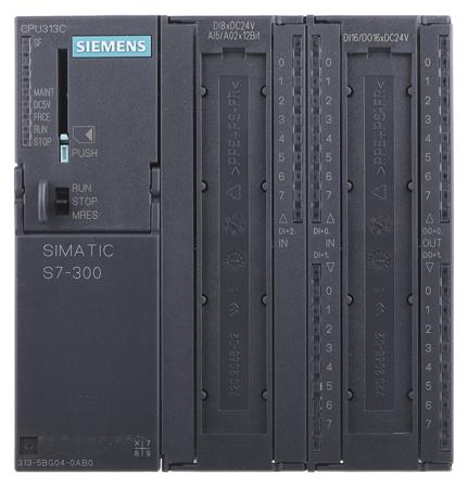 6ES7313-5BG04-0AB0 Siemens SIMATIC S7-300 Series PLC CPU for Use with SIMATIC S7-300 Series, 24 V dc Supply, Analogue, Digital Output, 28