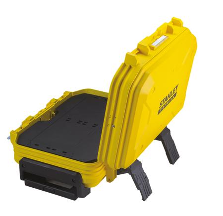 FMST1-71943 Stanley Glass Reinforced Plastic Tool Case & Padlock; Metal Latch Lock