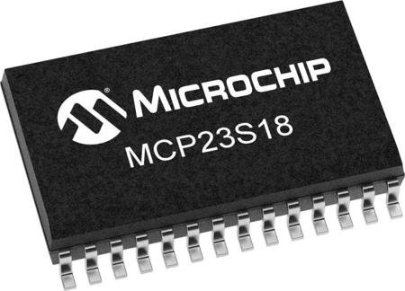 MCP23S18T-E/SO Microchip I/O Expander SPI 28-Pin SOIC,