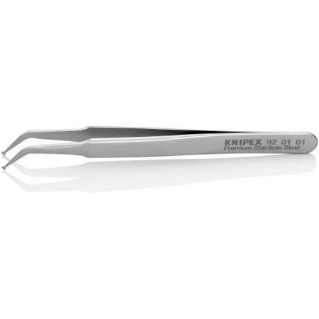 92 01 01 Knipex 115 mm, Stainless Steel, Smooth, Tweezer