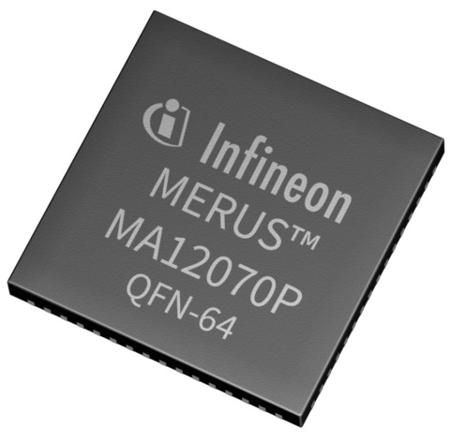 MA12070PXUMA1 Infineon,160W, 64-Pin QFN 64 pins