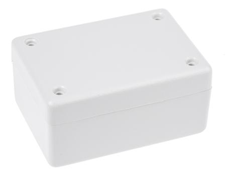 1594BSGY Hammond 1594 Series Light Grey ABS Enclosure, IP54, Light Grey Lid, 81 x 56 x 28mm