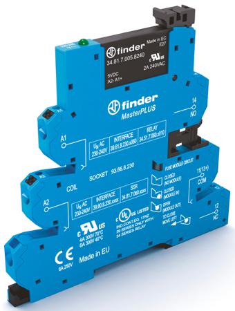 39.60.7.006.9024 Finder Series 39 Series Solid State Interface Relay, 6.6 V Control, 6 A Load, DIN Rail Mount
