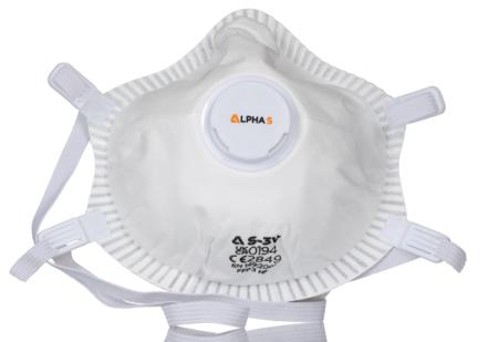 MMSS/ALP/S3V Skytec S-V3 Series Face Mask, FFP3, Valved