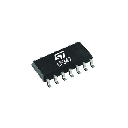 LF347DT  STMicroelectronics, Operational Amplifier, 4 MHz, 14-Pin 36 V SO-14
