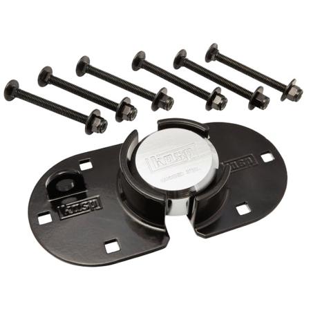 K50073A Kasp Black 1-Lock Locking Hasp Hardened Steel Lockout Hasp