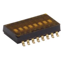 TDA01H0SB1R C & K 1 Way Surface Mount DIP Switch SPST, Flush, Recessed, Slide Actuator