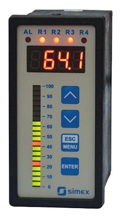 SRL-49-1841-1-4-001 Simex LED Digital Panel Multi-Function Meter for Current, Voltage, 90.5mm x 43mm
