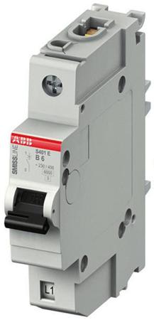 2CCS551001R0085---S401EB8 SMISSLINE S400 MCB Mini Circuit Breaker 1P, 8 A, 6 kA, Curve B