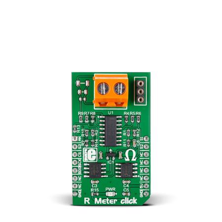 MIKROE-2396 MikroElektronika , R Meter Click Operational Amplifier Add On Board for AD8616