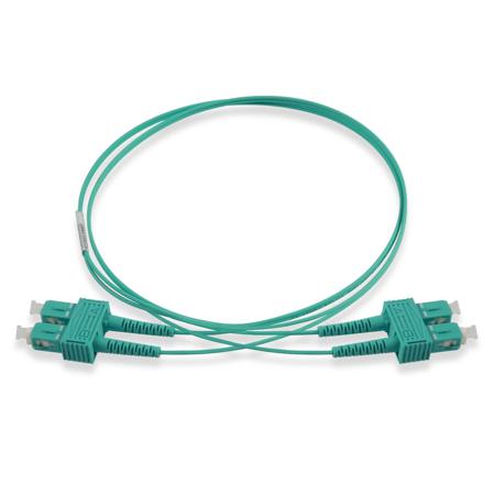 ACTFP2C1M35M10 Schneider Electric SC to SC Multi Mode OM3 Fibre Optic Cable, 600μm, Green, 1m