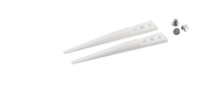A2AMZ ideal-tek Zirconia Toughened Aluminium, Flat; Rounded, Tweezer Tips