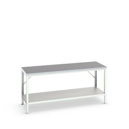 16922027-16 Bott Steel Workbench, Adjustable Height, 930mm x 800mm x 2000mm